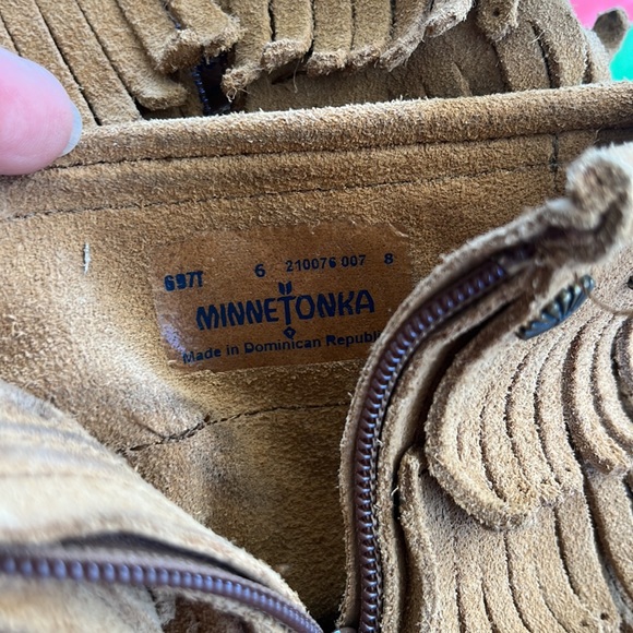 Minnetonka double fringe side zip boots - Picture 6 of 8